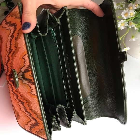 NETTIE ROSENSTEIN Tapestry Tribal Print RARE EDITION Mini Handbag - Picture 10 of 17